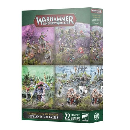 Destruction Warbands: Gitz and Goliaths.