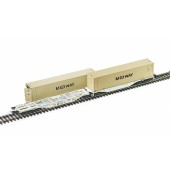 Flat wagon type Sggmrss, with Medway containers. VTG.