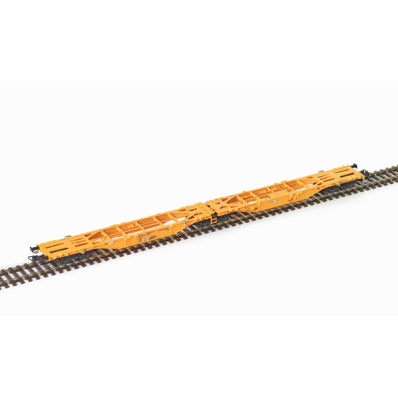 Vagón plataforma tipo Sggmrss, Continental Rail. Vagón plataforma tipo Sggmrss, Continental Rail.