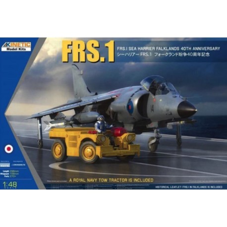 FRS.1 Sea Harrier, com trator da Marinha Real.|Caixa danificada