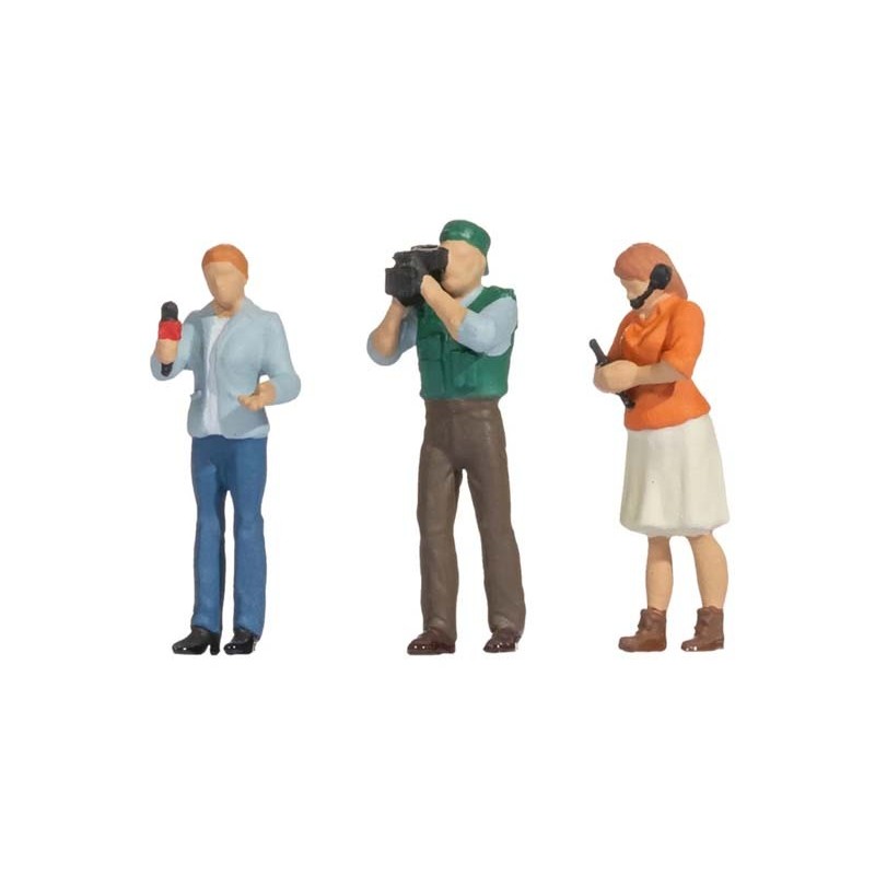 Funny-Scenes: Team von Reportern.