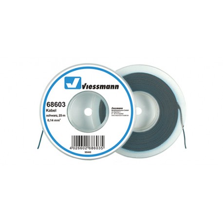 Black wire, 0.14 mm. VIESSMANN 68603