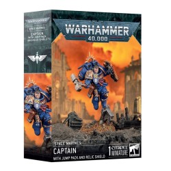 Captain with Jump Pack and Relic Shield.