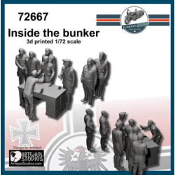 Inside the bunker.