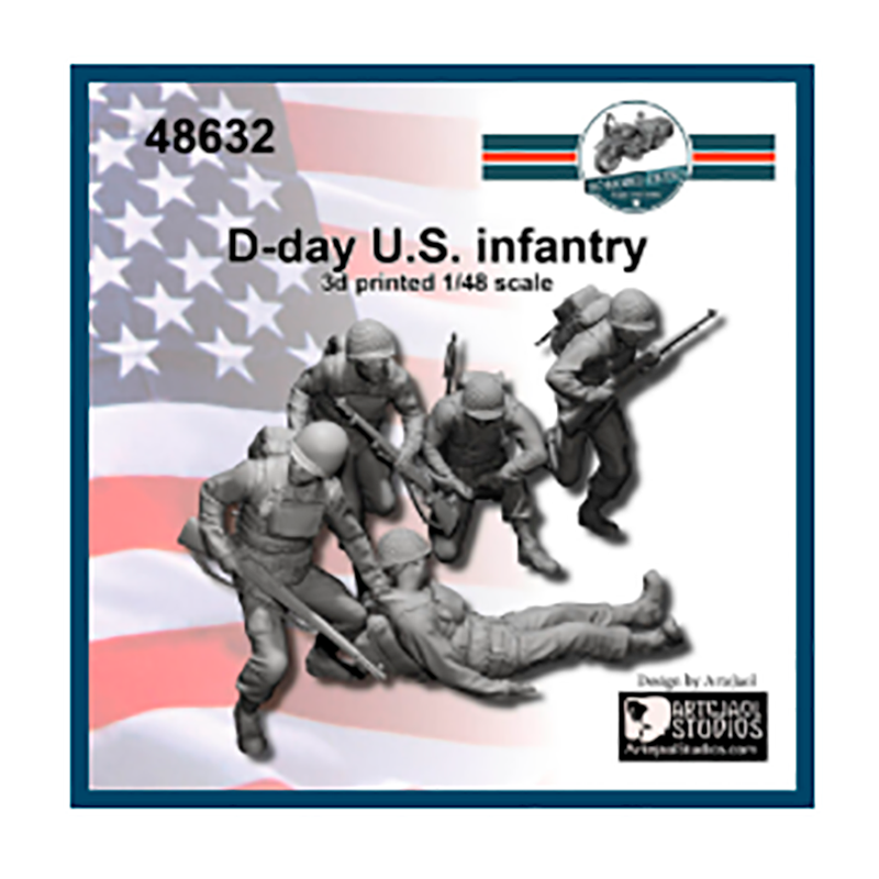 Infantería de EEUU en el Día D.