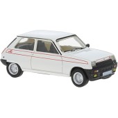 Renault 5 Alpine, branco.