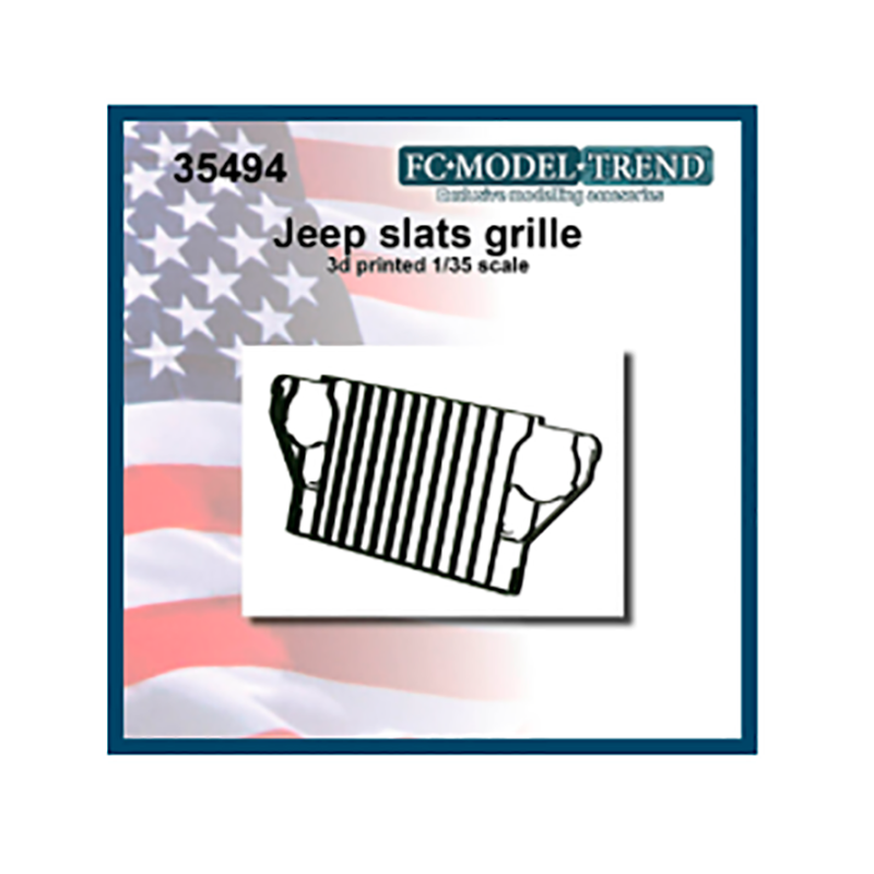 Parrilla delantera del Jeep.