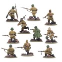 Pelotón de infantería del ejército soviético.