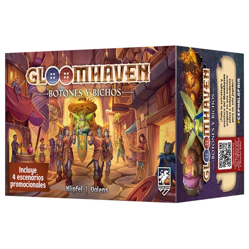 Botões Gloomhaven & Bugs.