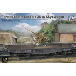 Cannone tedesco da 88 mm FlaK 36 con carro SSys.