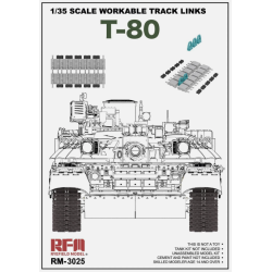 Chenilles articulées pour T-80.