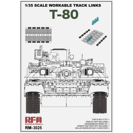 Cingoli articolati per T-80.