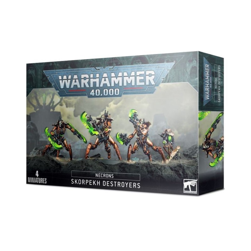 Necrons: contratorpedeiros Skorpekh.