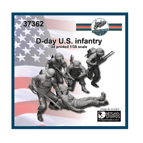 D-day US infantry.