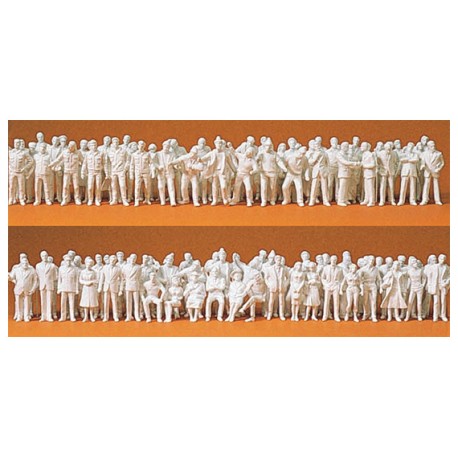 190 unpainted miniature figures. PREISER 80990