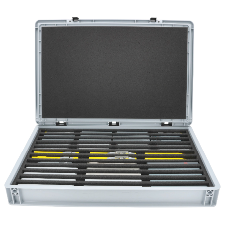 Eurobox 60 x 40 cm para locomotivas e vagões à escala N (12 compartimentos).