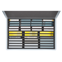Eurobox 60 x 40 cm Set for model railway N scale (12 Compartments).