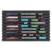 Eurobox 60 x 40 cm para locomotivas e vagões à escala N (10 compartimentos).