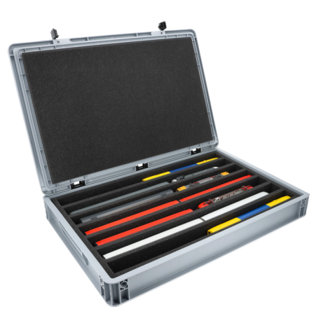 Eurobox 60 x 40 cm para locomotivas e vagões de escala H0 (7 compartimentos).