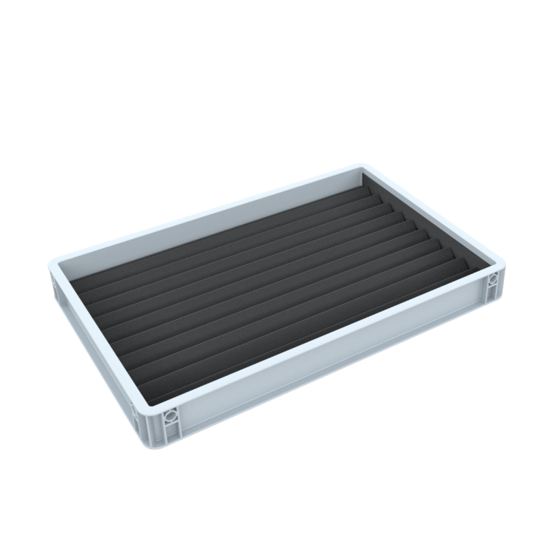 Eurobox 60 x 40 cm para locomotivas e vagões à escala N (10 compartimentos).