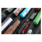 Eurobox 60 x 40 cm para locomotivas e vagões à escala N (10 compartimentos).