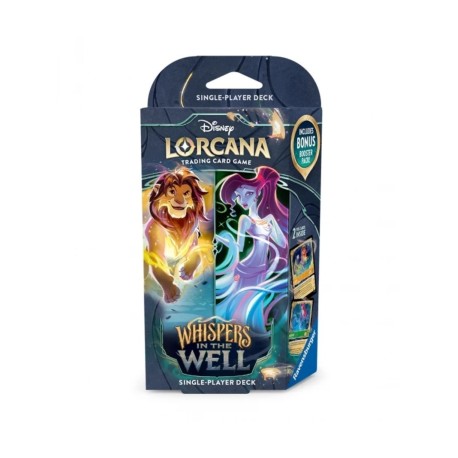 Lorcana: Flüstern im Brunnen Single Starter Deck A - Amber und Emerald Simba und Megara
