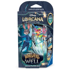 Lorcana: Whispers in the Well Single Starter Deck B - Sapphire and Steel Juddy Hopps and Robin Hood (ingles).