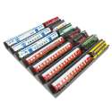 500 x 500 x 55 mm customizable zig-zag pattern foam tray for model railways H0/00 Gauge.