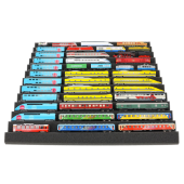 Bandeja de espuma de 500 x 500 x 30 mm, personalizável com padrão em ziguezague, para trens em escala N.