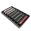 Foam inlay H0 Gauge horizontal (8 slots). Foam inlay H0 Gauge horizontal (8 slots).