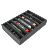 Foam inlay H0 Gauge for upright storage (7 slots).