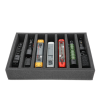 Foam inlay H0 Gauge for upright storage (7 slots).