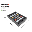 Foam inlay H0 Gauge for upright storage (7 slots). Foam inlay H0 Gauge for upright storage (7 slots).