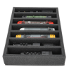 Foam inlay H0 Gauge for upright storage (7 slots).