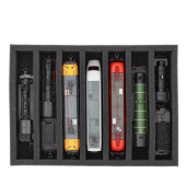 Foam inlay H0 Gauge for upright storage (7 slots).