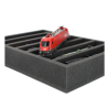 Foam inlay H0 Gauge for upright storage (7 slots).