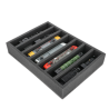 Foam inlay H0 Gauge for upright storage (7 slots).