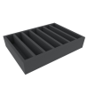 Foam inlay H0 Gauge for upright storage (7 slots).