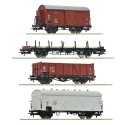 Set aus vier Güterwagen, PKB.