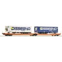Wagon kangourou double articulé T3000e, Wascosa. Wagon kangourou double articulé T3000e, Wascosa.