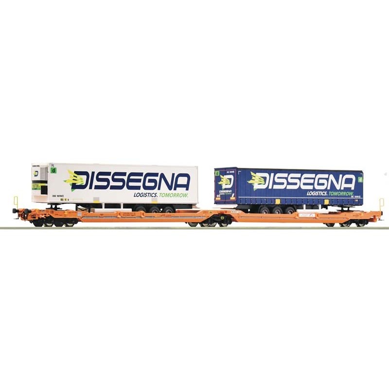 Wagon kangourou double articulé T3000e, Wascosa. Wagon kangourou double articulé T3000e, Wascosa.
