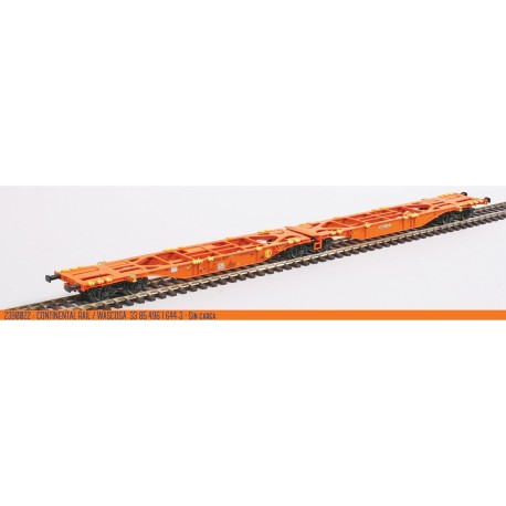Wagon Sggmrss Contineltal Rail/Wascosa, déchargé.