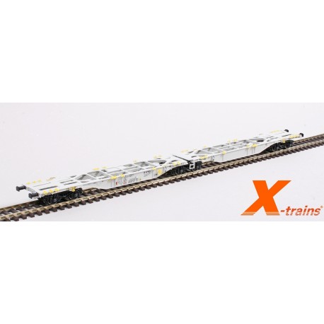 Vagão VTG Sggmrss, descarregado.