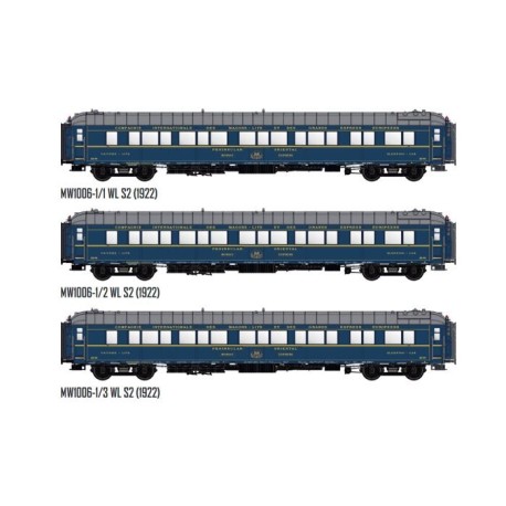 Conjunto de três carros CIWL "Bombay Express" (1933).