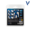 Saphirblaues Set.