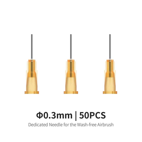 Ago da 0,3 mm per aerografo autopulente (50 pezzi).