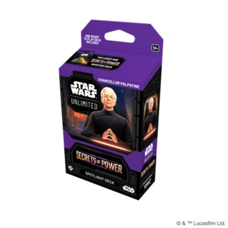 SWU: Secrets of Power. Chancellor Palpatine Deck. Inglés.