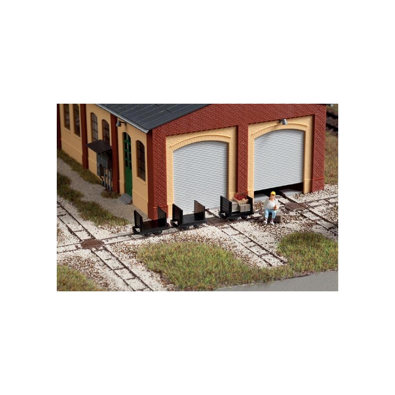 Narrow gauge bulkhead wagons. AUHAGEN 41704