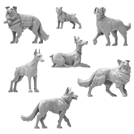 Hunde des Krieges.