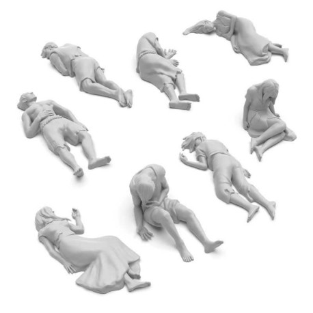 Cadáveres humanos 1:48.